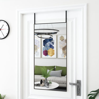 vidaXL Door Mirror Wall Mounted Mirror for Living Room Glass and Aluminum - Shellcreations