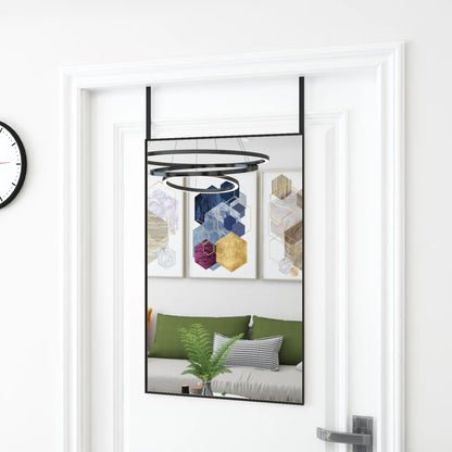 vidaXL Door Mirror Wall Mounted Mirror for Living Room Glass and Aluminum - Shellcreations