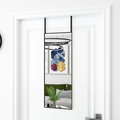 vidaXL Door Mirror Wall Mounted Mirror for Living Room Glass and Aluminum - Shellcreations
