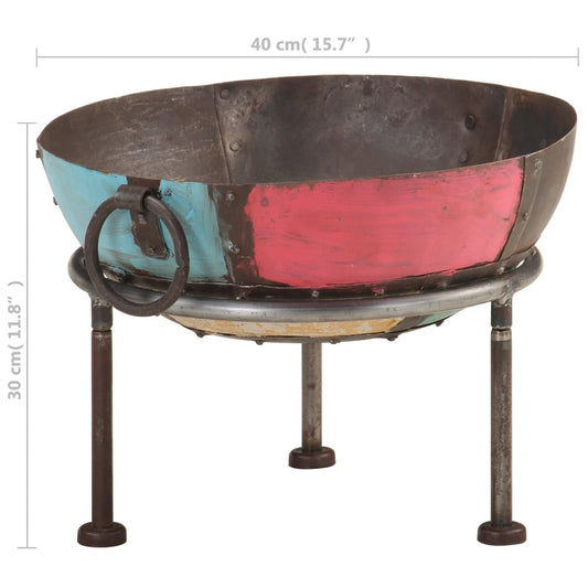 vidaXL Fire Pit Fireplace for Camping Picnic Firebowl Outdoor Firepit Iron - Shellcreations