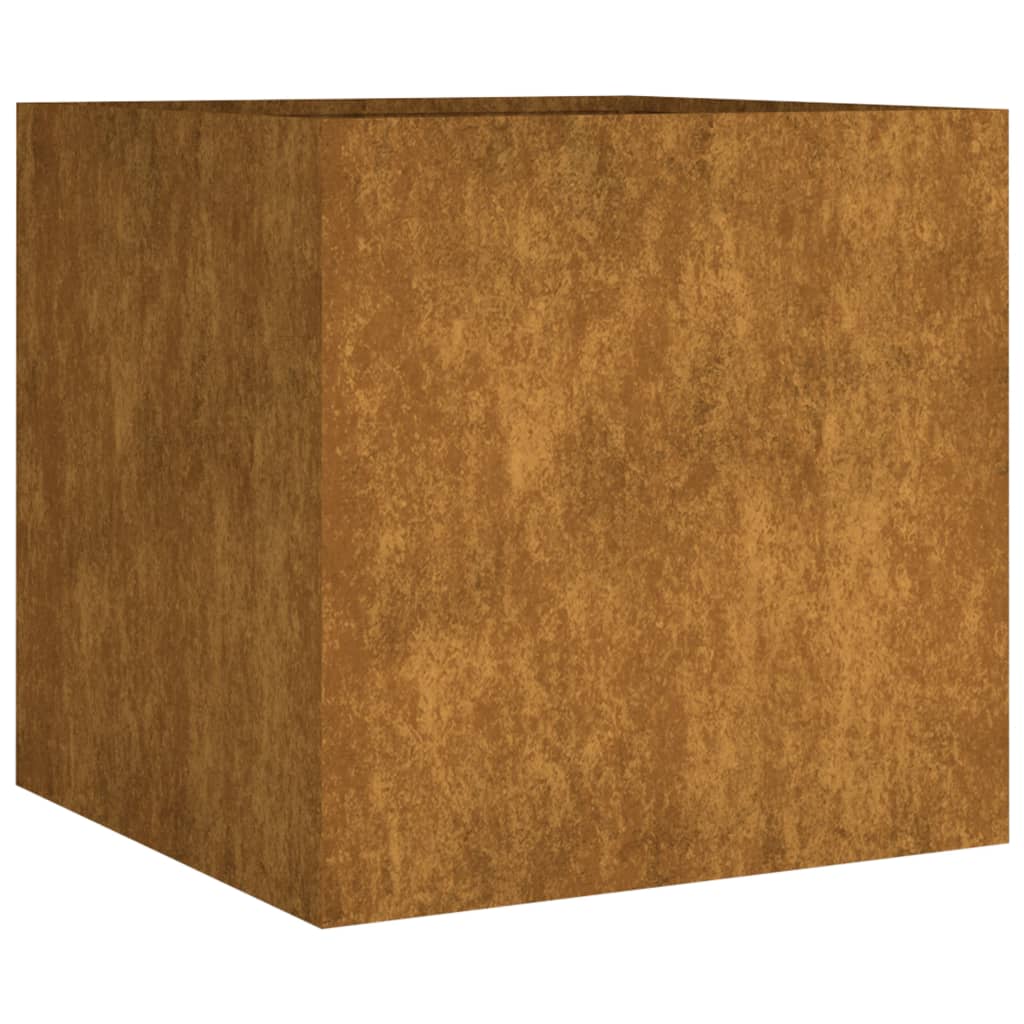 vidaXL Garden Wall Planter 19.7"x6.3"x3.9" Corten Steel - Shellcreations
