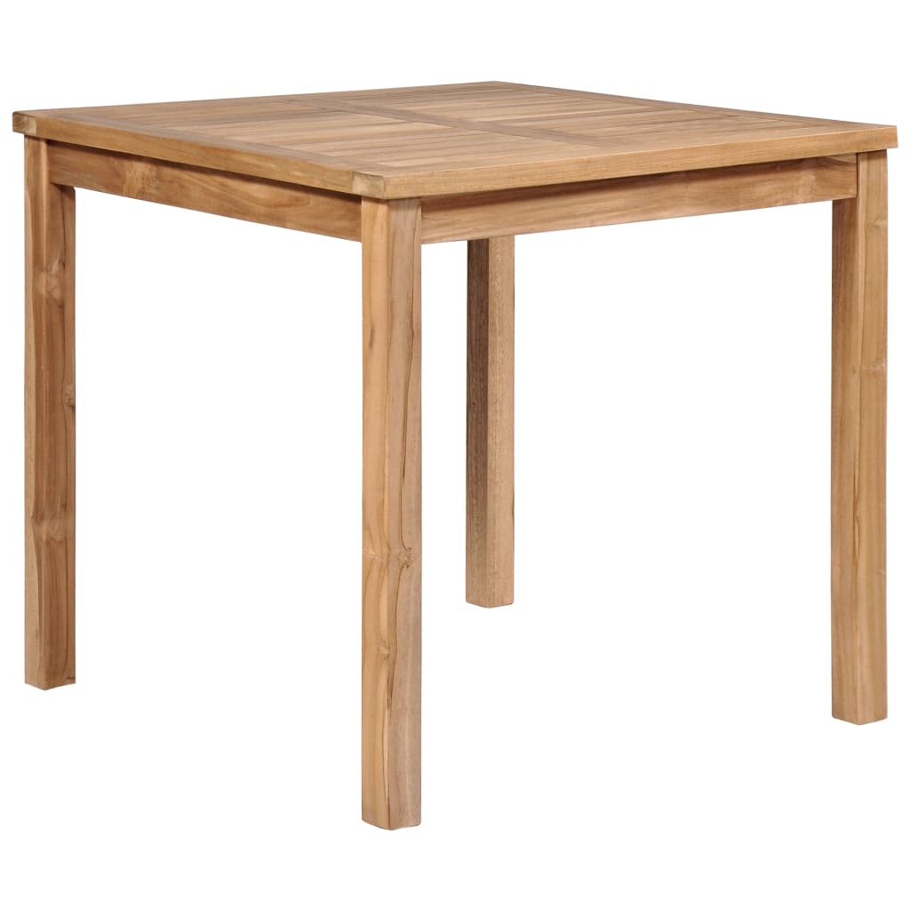 vidaXL Outdoor Dining Table Patio Table Garden Porch Furniture Solid Teak Wood - Shellcreations