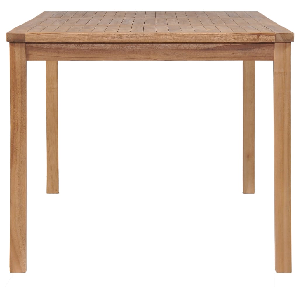 vidaXL Outdoor Dining Table Patio Table Garden Porch Furniture Solid Teak Wood - Shellcreations