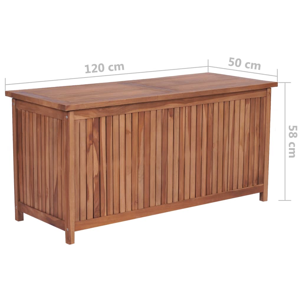 vidaXL Patio Storage Box Deck Box Garden Outdoor Cabinet Chest Solid Wood Teak - Shellcreations