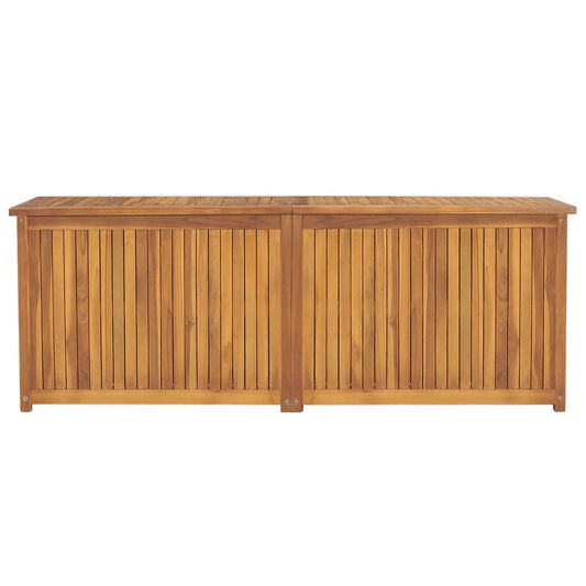 vidaXL Patio Storage Box Deck Box Garden Outdoor Cabinet Chest Solid Wood Teak - Shellcreations