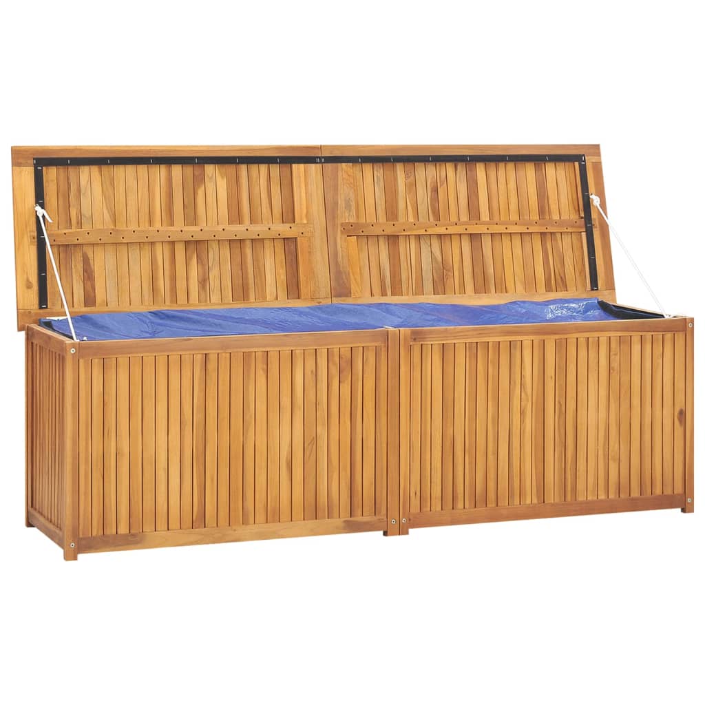 vidaXL Patio Storage Box Deck Box Garden Outdoor Cabinet Chest Solid Wood Teak - Shellcreations