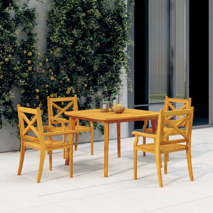 vidaXL Patio Table Outdoor Dining Table for Backyard Lawn Solid Wood Acacia - Shellcreations