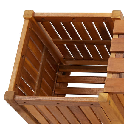 vidaXL Planter Bench Outdoor Garden Wooden Planter Box Bench Solid Wood Acacia - Shellcreations