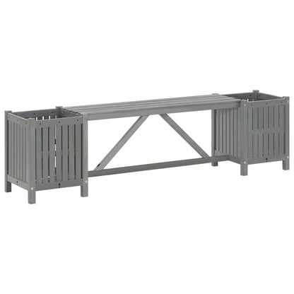 vidaXL Planter Bench Outdoor Garden Wooden Planter Box Bench Solid Wood Acacia - Shellcreations