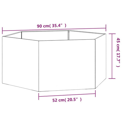 vidaXL Planter Stand Outdoor Garden Raised Bed Flower Box Rusty Corten Steel - Shellcreations