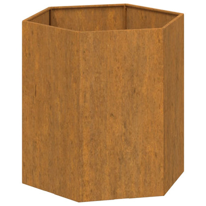 vidaXL Planter Stand Outdoor Garden Raised Bed Flower Box Rusty Corten Steel - Shellcreations