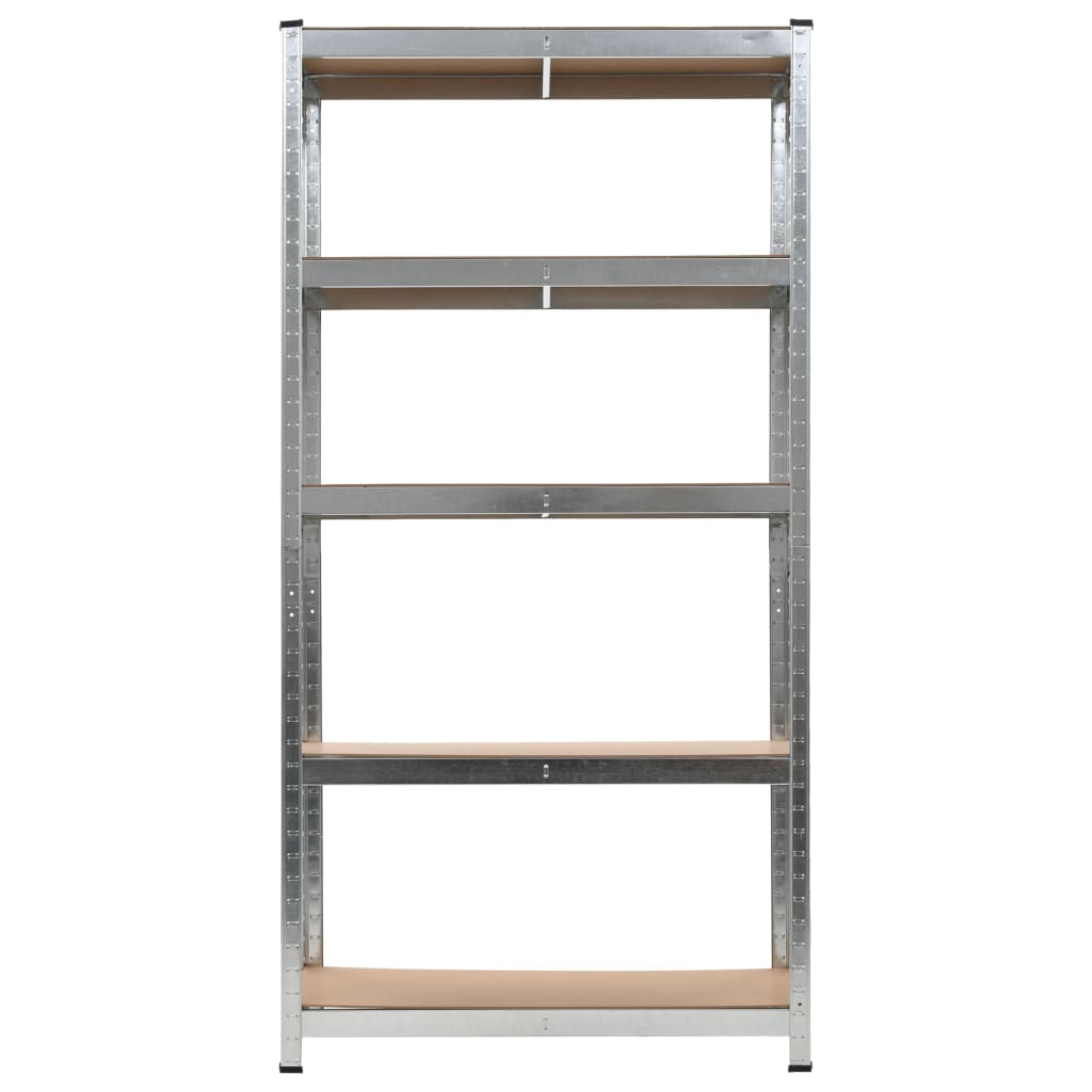 vidaXL Shelf Storage Office Bookshelf Shelving Unit Steel and Engineered Wood - Shellcreations