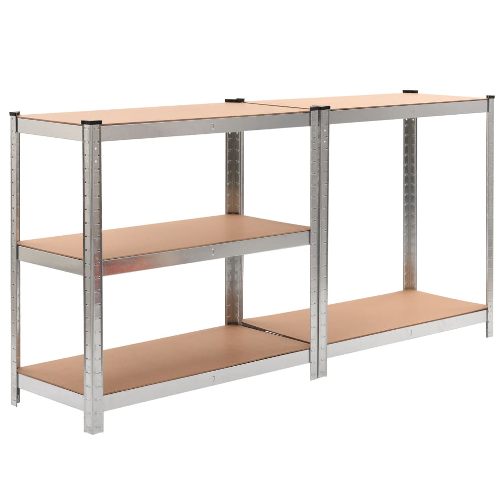 vidaXL Shelf Storage Office Bookshelf Shelving Unit Steel and Engineered Wood - Shellcreations