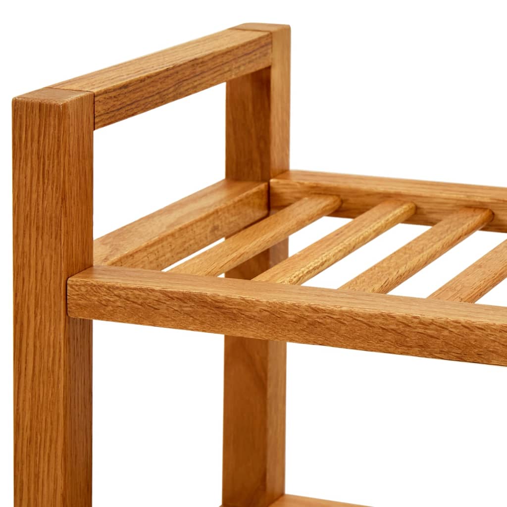 vidaXL Shoe Rack Shoe Storage Organizer Shoe Shelf for Closet Solid Oak Wood - Shellcreations
