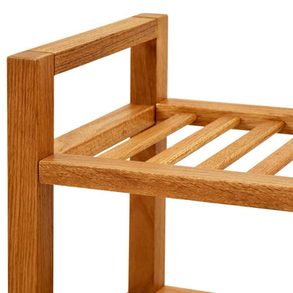 vidaXL Shoe Rack Shoe Storage Organizer Shoe Shelf for Closet Solid Oak Wood - Shellcreations