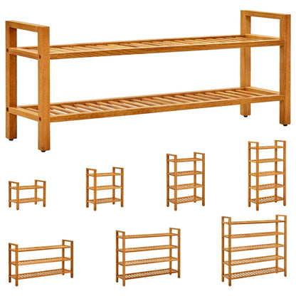vidaXL Shoe Rack Shoe Storage Organizer Shoe Shelf for Closet Solid Oak Wood - Shellcreations
