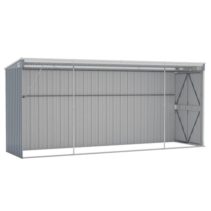 vidaXL Storage Shed Wall - mounted Garden Shed for Backyard Galvanized Steel - Shellcreations