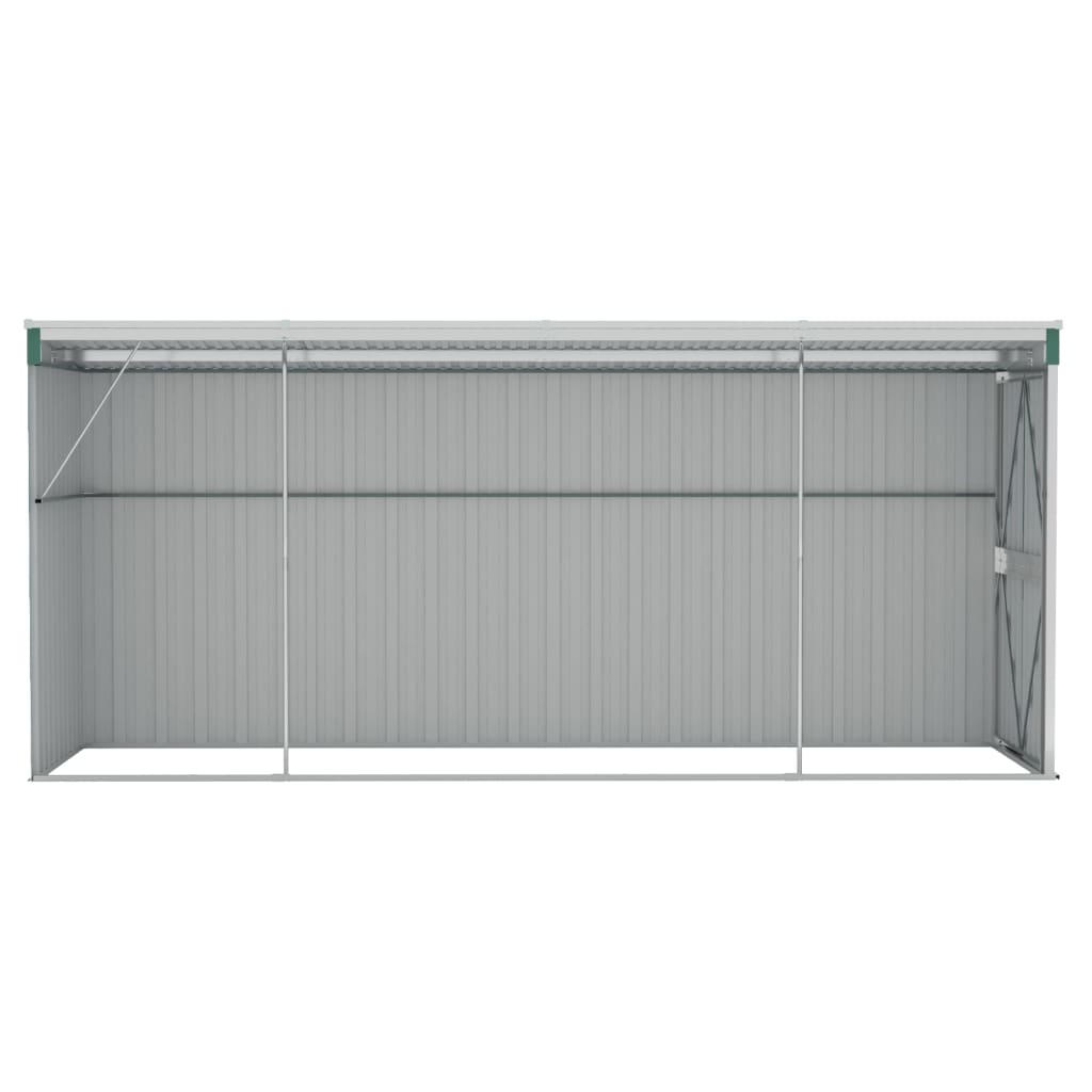 vidaXL Storage Shed Wall - mounted Garden Shed for Backyard Galvanized Steel - Shellcreations