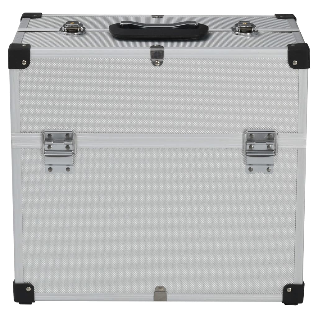 vidaXL Tool Case 15"x8.9"x13.4" Silver Aluminum - Shellcreations