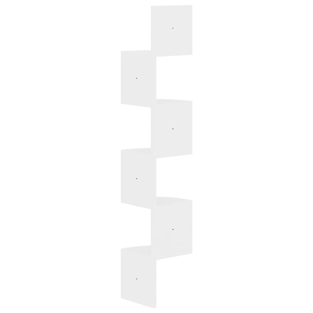 vidaXL Wall Corner Shelf 5 - Tier Floating Shelf Wall Mounted Display Shelf - Shellcreations