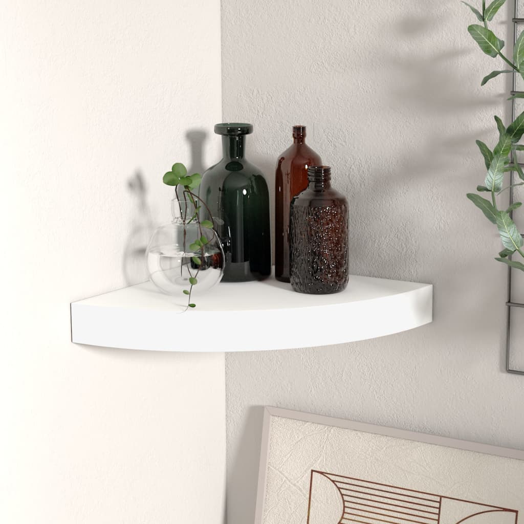 vidaXL Wall Corner Shelf Floating Corner Shelf Wall Mounted Display Shelf - Shellcreations