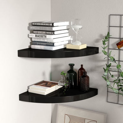 vidaXL Wall Corner Shelf Floating Corner Shelf Wall Mounted Display Shelf - Shellcreations