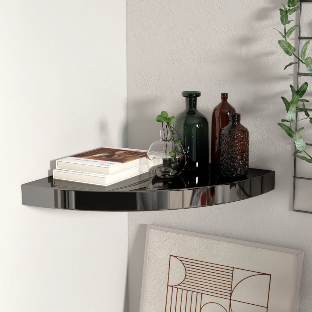 vidaXL Wall Corner Shelf Floating Corner Shelf Wall Mounted Display Shelf - Shellcreations