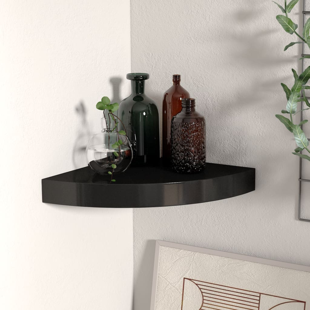 vidaXL Wall Corner Shelf Floating Corner Shelf Wall Mounted Display Shelf - Shellcreations