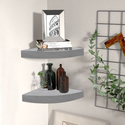 vidaXL Wall Corner Shelf Floating Corner Shelf Wall Mounted Display Shelf - Shellcreations