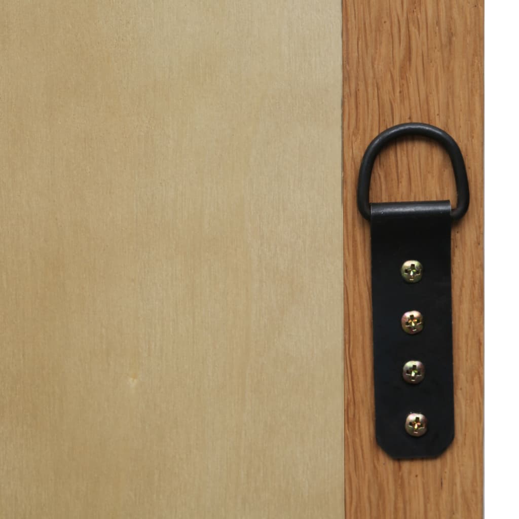 vidaXL Wall Mirror Bathroom Mirror Wardrobe Mirror for Door Solid Oak Wood - Shellcreations