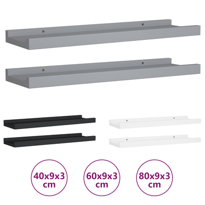 vidaXL Wall Shelves Floating Shelves Wall Mounted Display Shelves for Book - Shellcreations